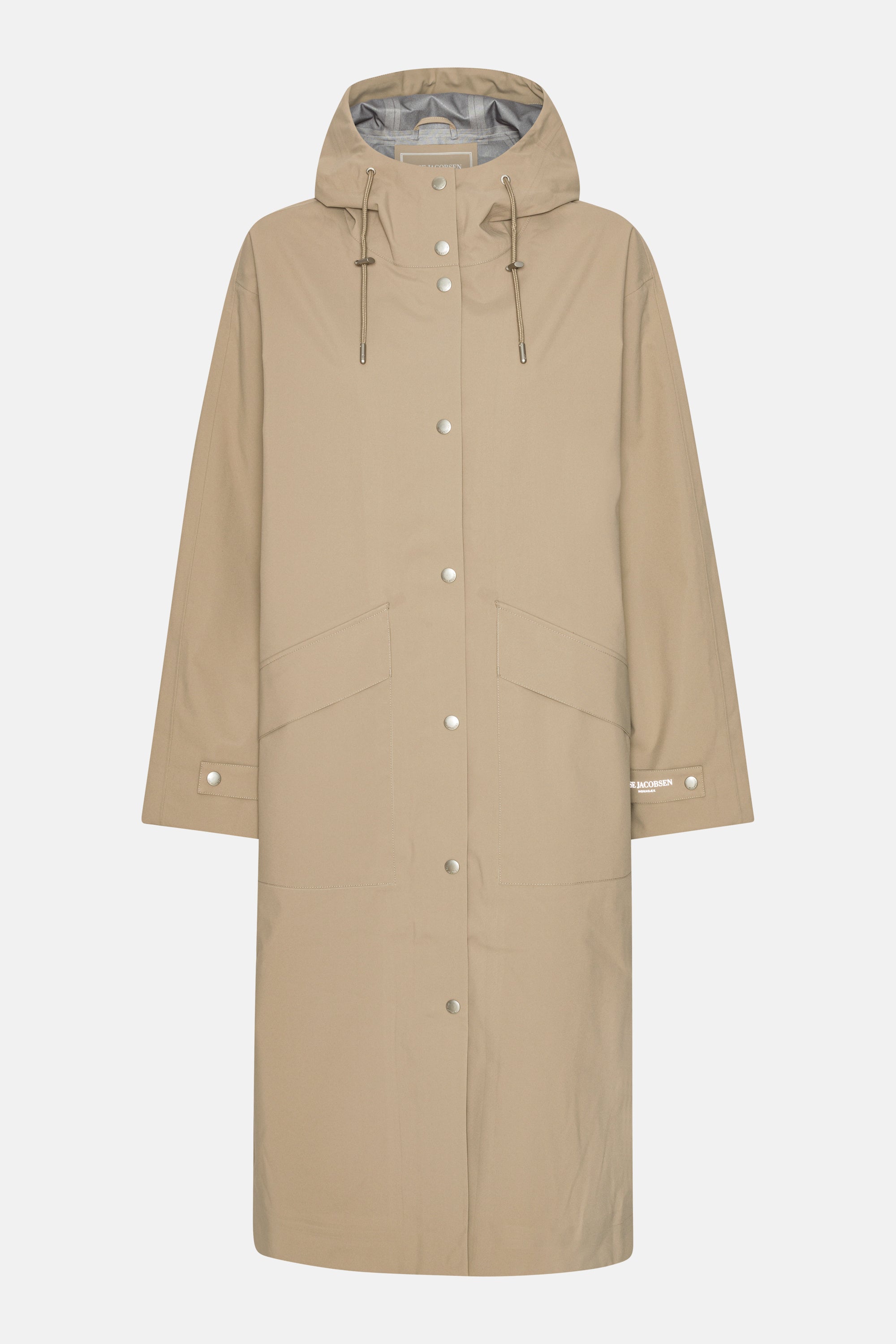 Long Rain Coat - Greige